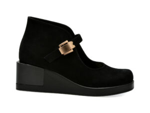 Pantofi casual EPICA negri, 583353, din piele intoarsa