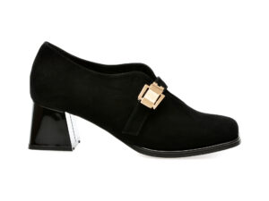 Pantofi casual EPICA negri, 583364, din piele intoarsa