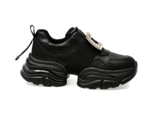 Pantofi casual EPICA negri, 9771, din piele naturala