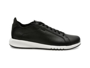 Pantofi casual GEOX negri, U357FA, din piele naturala