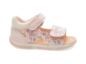 Pantofi casual GEOX roz, B450YA, din piele ecologica