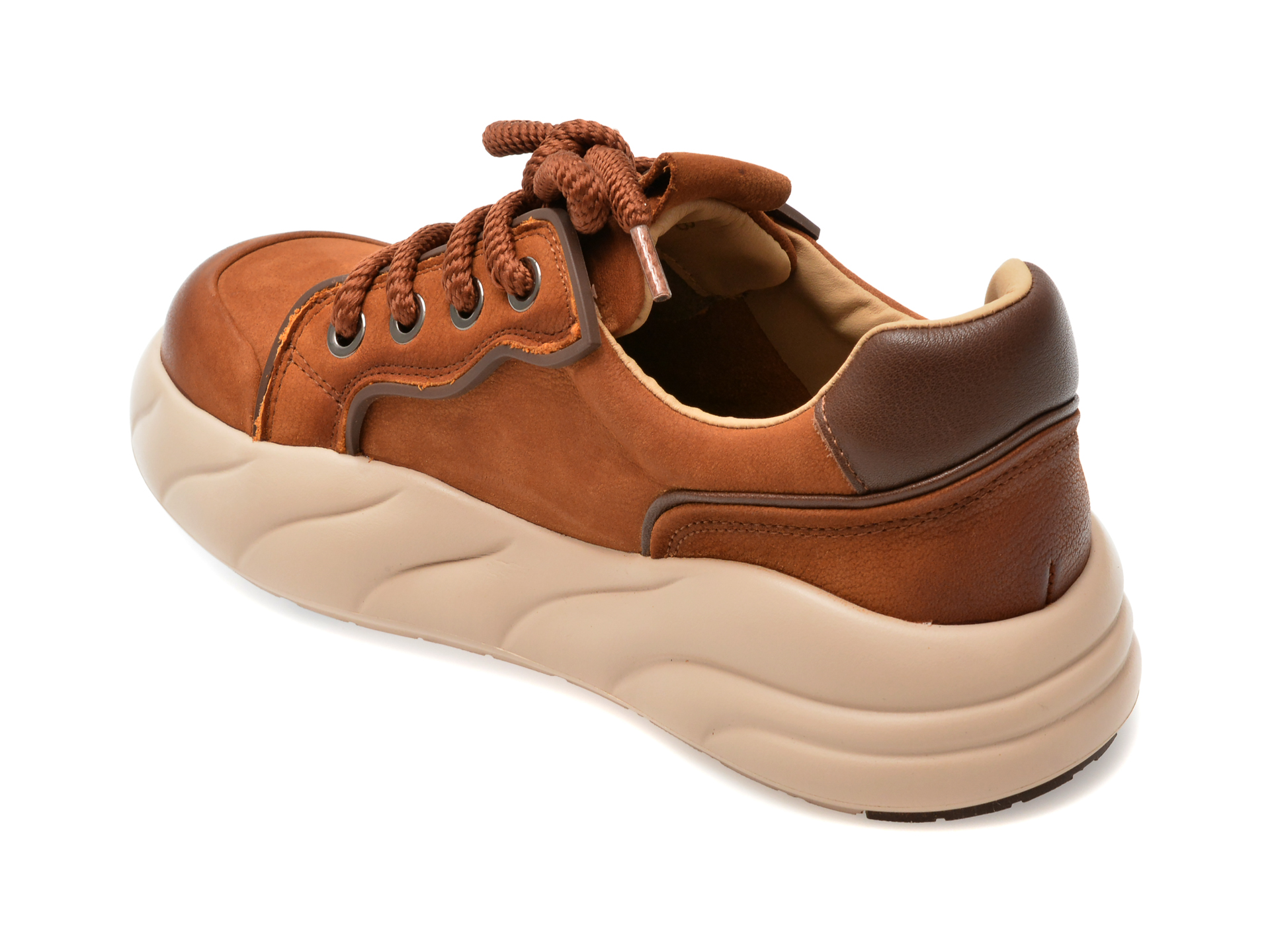 Pantofi casual GRYXX maro, 1801, din piele naturala - imagine 5