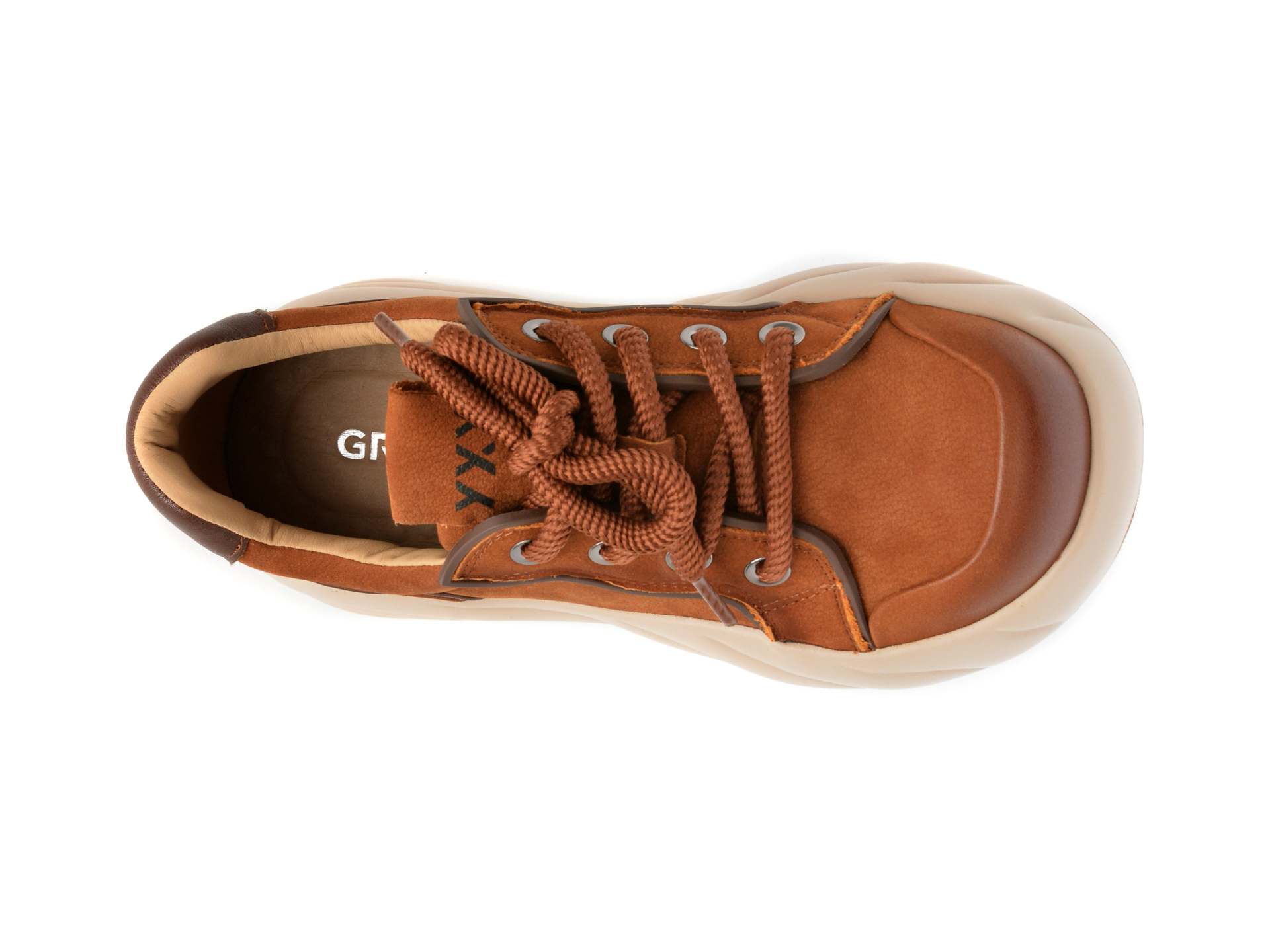 Pantofi casual GRYXX maro, 1801, din piele naturala - imagine 6