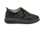 Pantofi casual IMAGE negri, 01502Z, din piele naturala