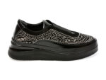 Pantofi casual IMAGE negri, 1069348, din piele intoarsa