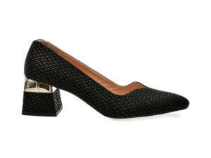 Pantofi casual IMAGE negri, 367108, din piele naturala