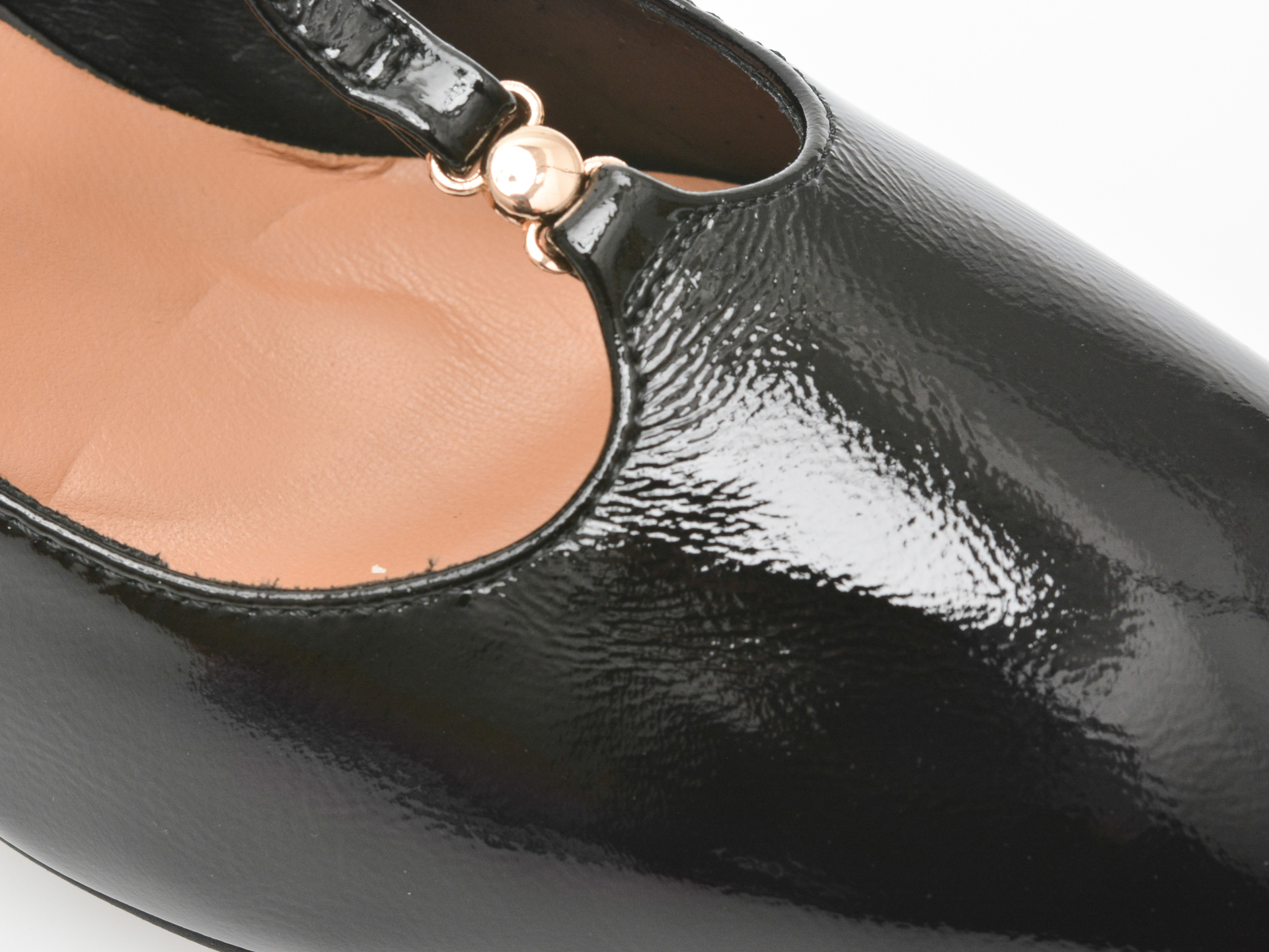 Pantofi casual IMAGE negri, 3922, din piele naturala lacuita - imagine 2