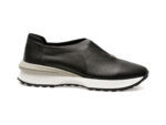 Pantofi casual IMAGE negri, 58908, din piele naturala