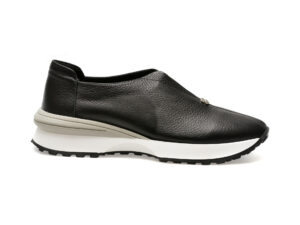 Pantofi casual IMAGE negri, 58908, din piele naturala