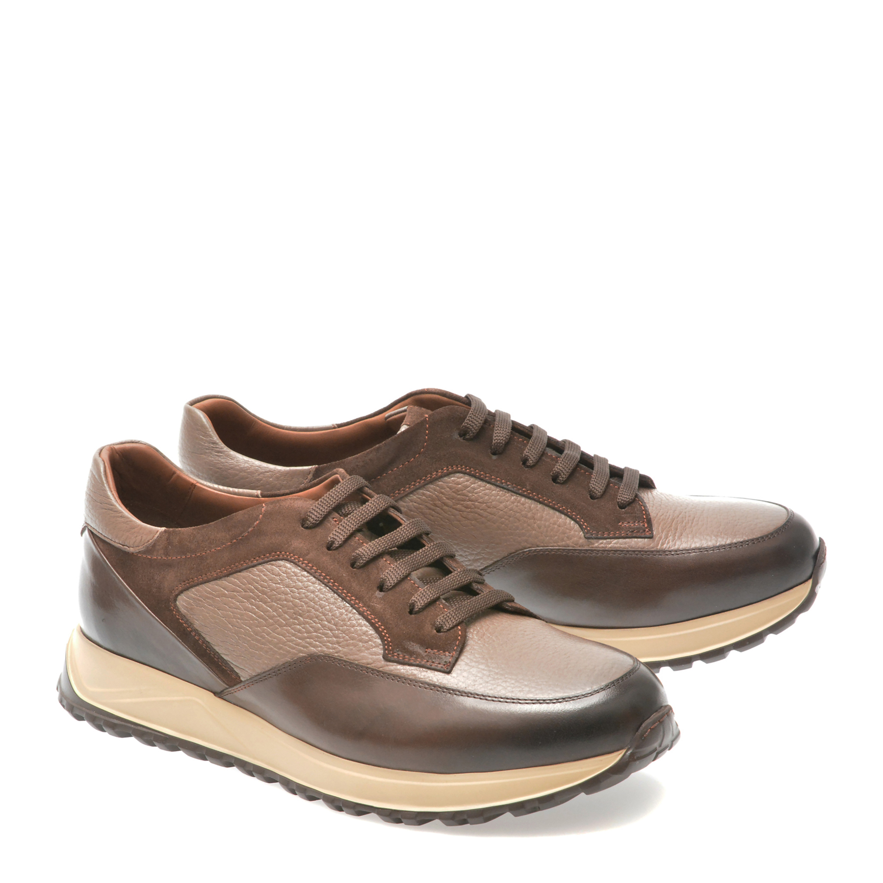 Pantofi casual LE COLONEL maro, 494801, din piele naturala - imagine 4