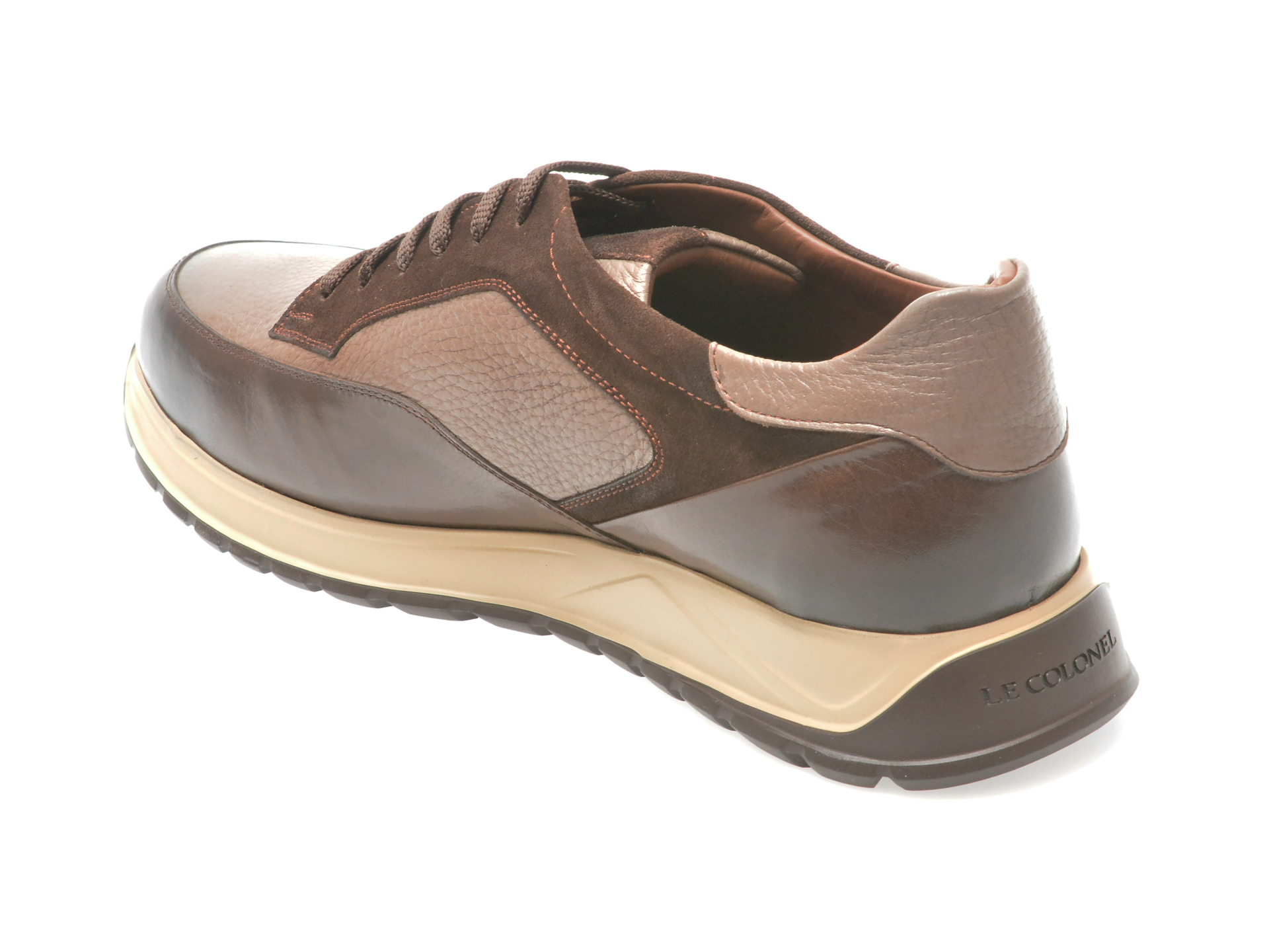 Pantofi casual LE COLONEL maro, 494801, din piele naturala - imagine 5