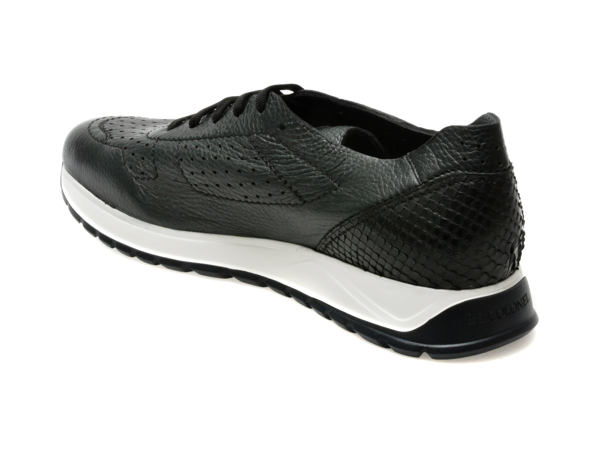 Pantofi casual LE COLONEL verzi, 489011, din piele naturala - imagine 5
