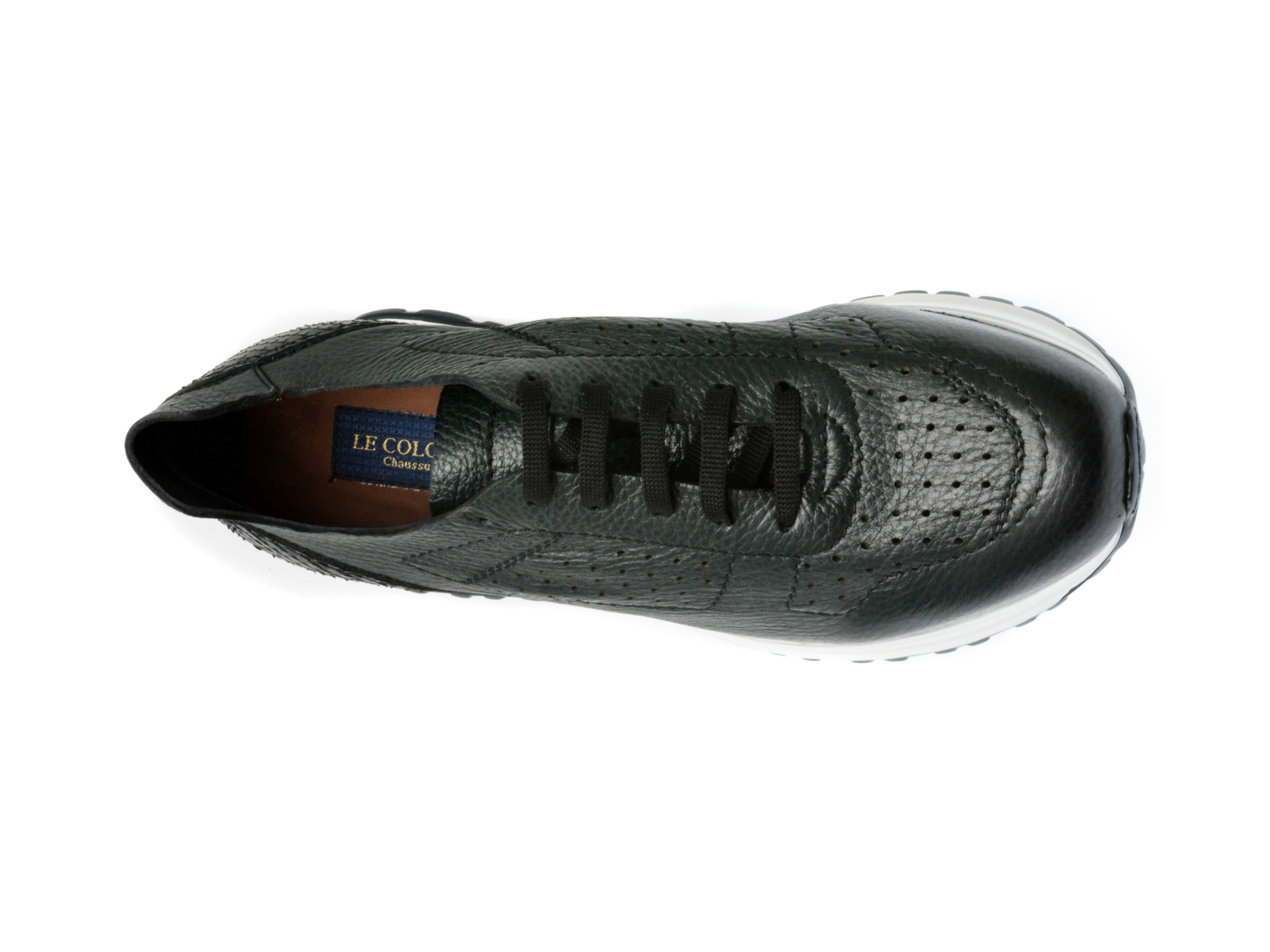 Pantofi casual LE COLONEL verzi, 489011, din piele naturala - imagine 6