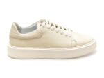 Pantofi casual OTTER albi, LSAV, din piele naturala