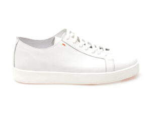 Pantofi casual OTTER albi, MYS03, din piele naturala