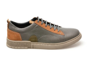 Pantofi casual OTTER gri, 239715, din piele naturala
