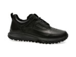 Pantofi casual OTTER negri, 1619, din piele naturala
