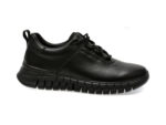 Pantofi casual OTTER negri, 1652, din piele naturala