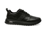 Pantofi casual OTTER negri, 1661, din piele naturala