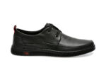 Pantofi casual OTTER negri, 27593, din piele naturala