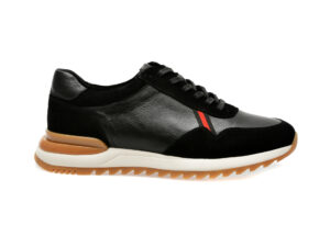 Pantofi casual OTTER negri, 2783, din piele naturala