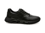 Pantofi casual OTTER negri, 8977, din piele naturala
