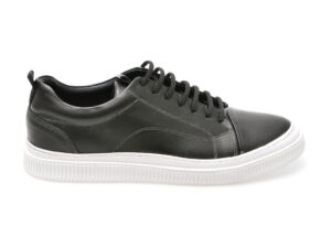 Pantofi casual OTTER negri, AST1, din piele naturala