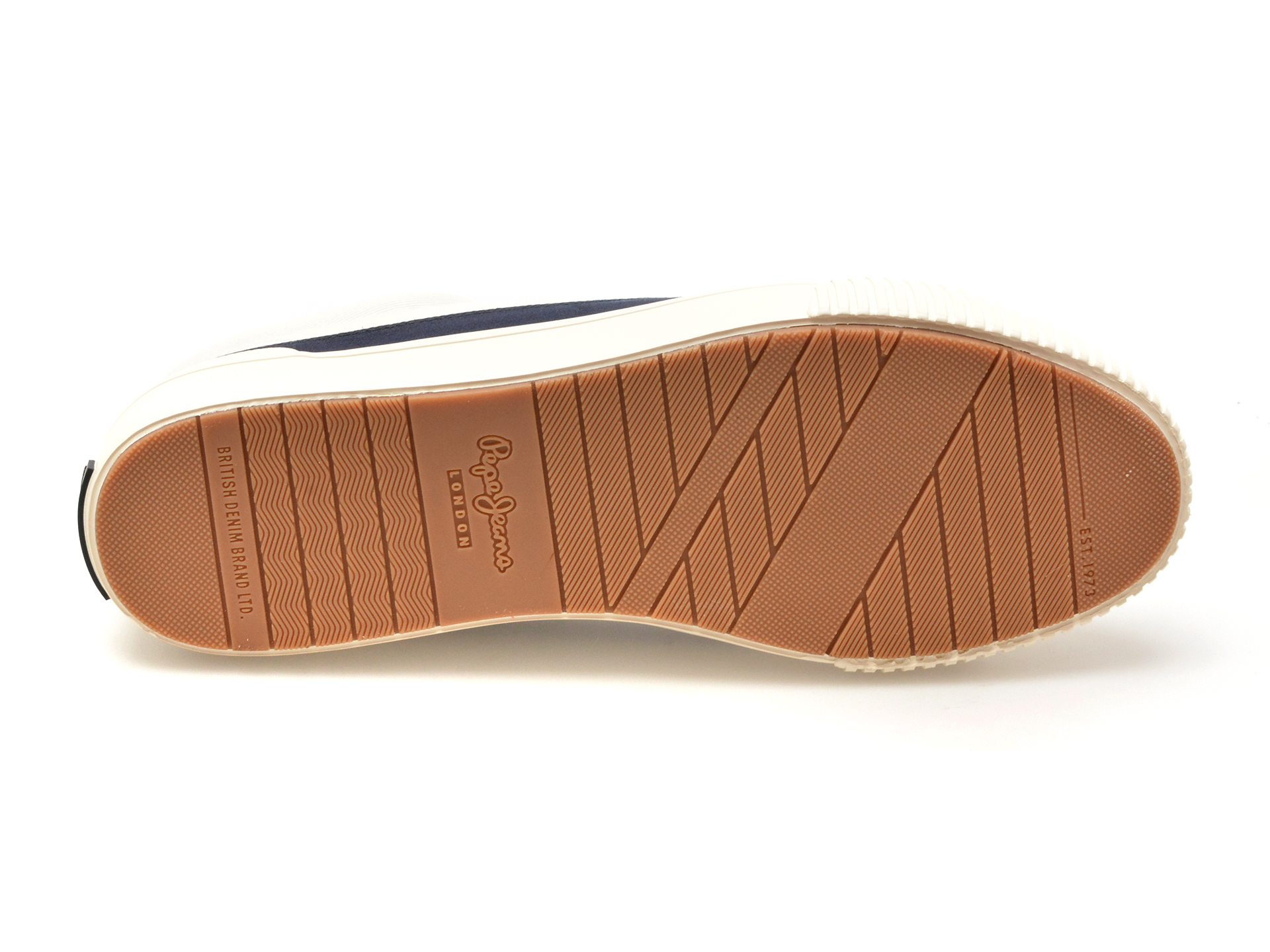 Pantofi casual PEPE JEANS albi, BEN BAND, din material textil - imagine 7