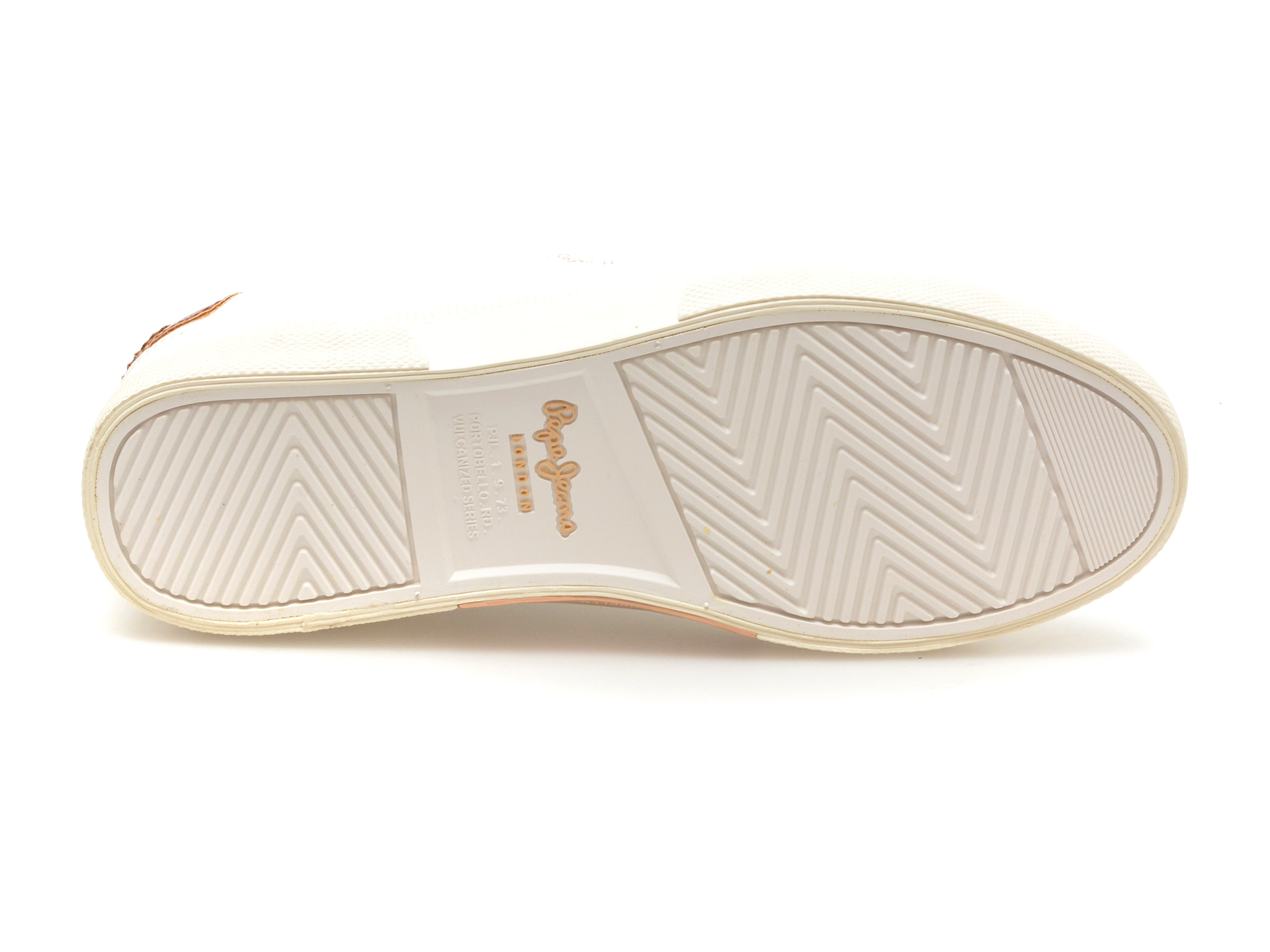 Pantofi casual PEPE JEANS albi, KENTON STREET, din piele ecologica - imagine 7