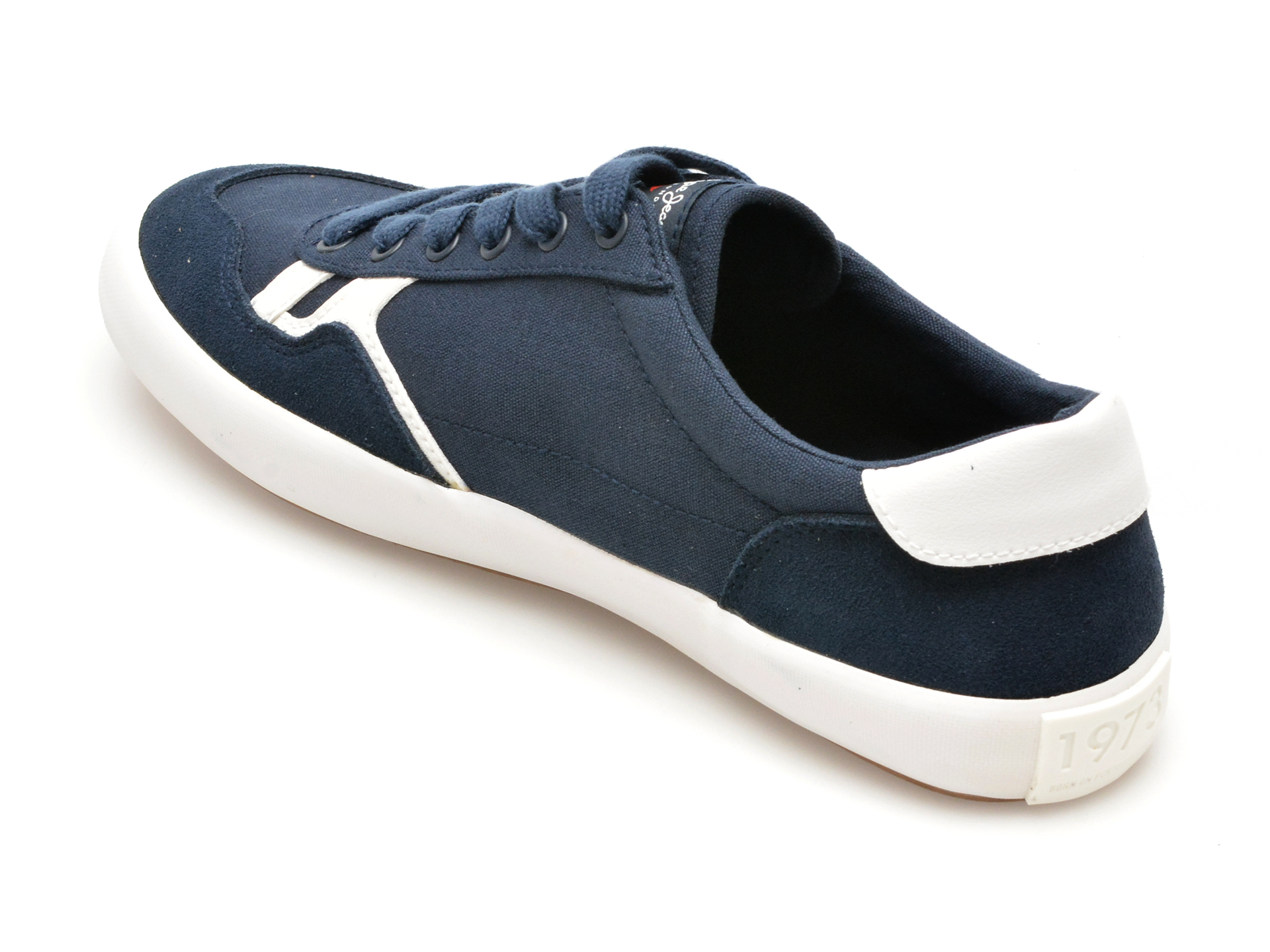 Pantofi casual PEPE JEANS bleumarin, TRAVIS BRIT, din material textil - imagine 5