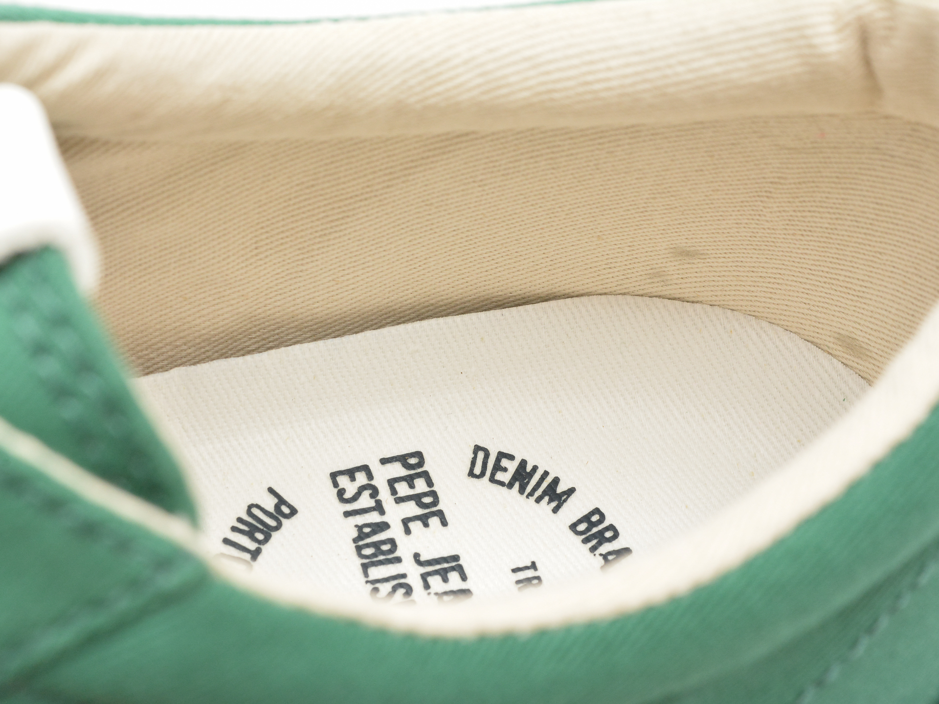 Pantofi casual PEPE JEANS verzi, BEN BAND, din material textil - imagine 3