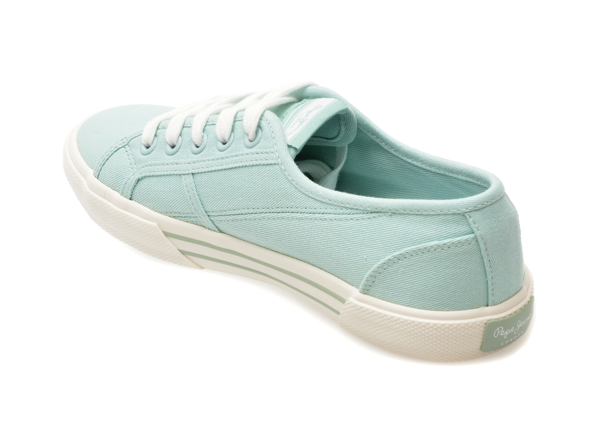 Pantofi casual PEPE JEANS verzi, LS31287, din material textil - imagine 5