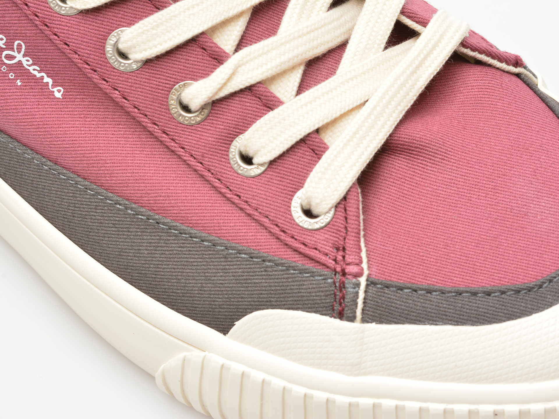 Pantofi casual PEPE JEANS visinii, BEN BAND, din material textil - imagine 2