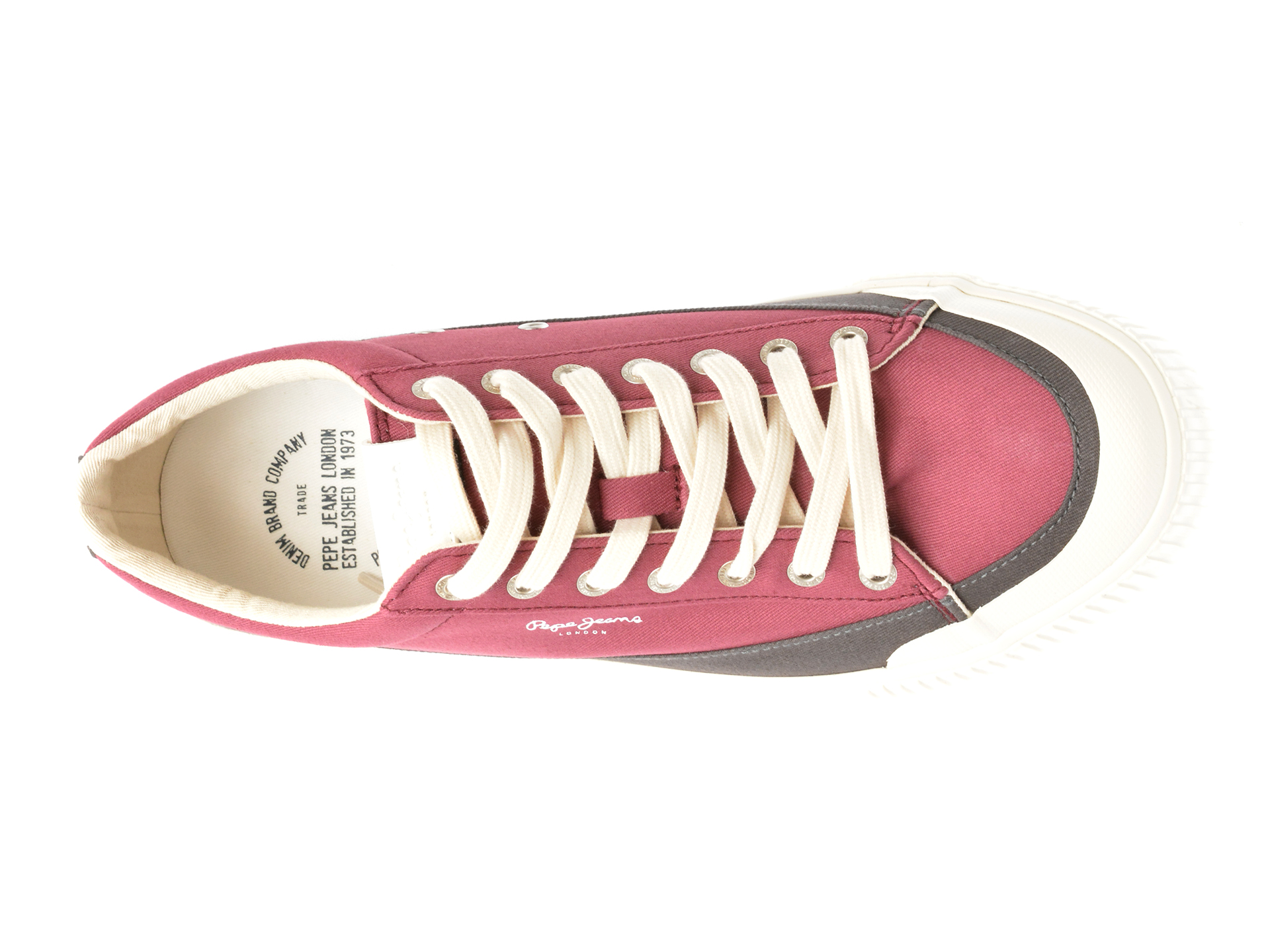 Pantofi casual PEPE JEANS visinii, BEN BAND, din material textil - imagine 6