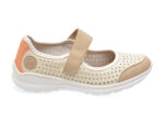 Pantofi casual RIEKER bej, L32B5, din piele ecologica