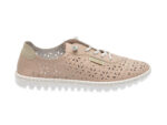 Pantofi casual RIEKER bej, M2354, din piele naturala