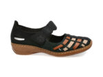 Pantofi casual RIEKER bleumarin, 41369, din piele naturala