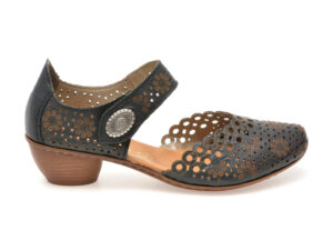 Pantofi casual RIEKER bleumarin, 437531,din piele naturala
