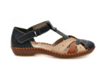 Pantofi casual RIEKER bleumarin, M1655, din piele ecologica