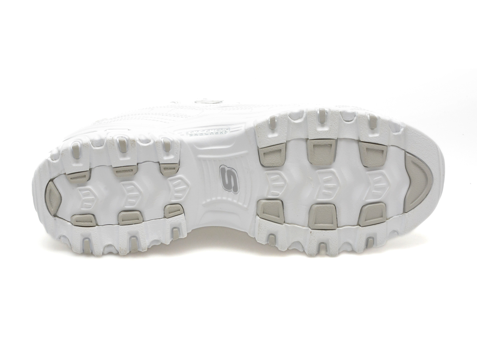 Pantofi casual SKECHERS albi, D LITES, din piele naturala - imagine 7