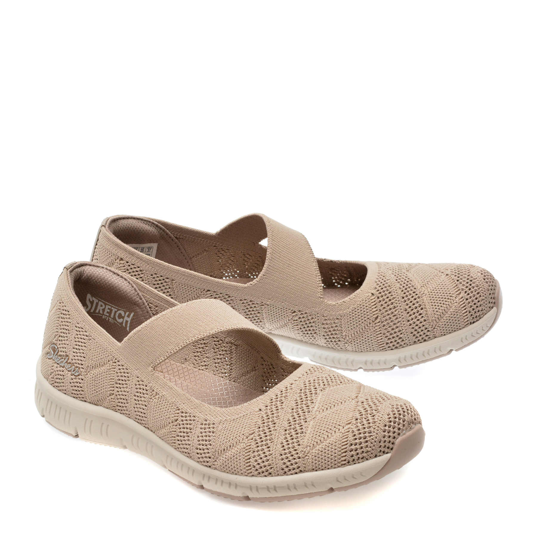 Pantofi casual SKECHERS gri, BE-COOL, din material textil - imagine 4