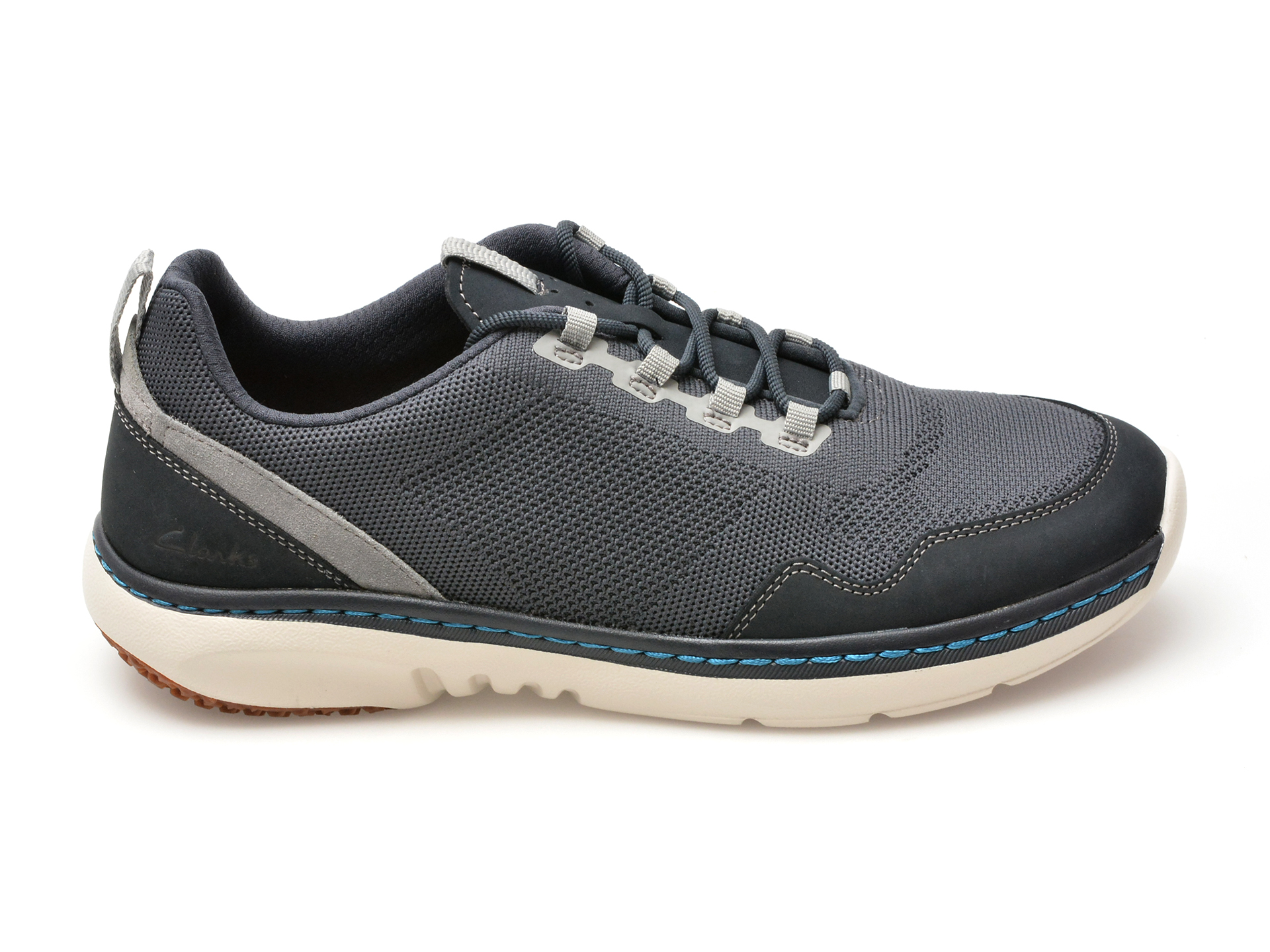 Pantofi CLARKS bleumarin, CLARKS PRO KNIT, din material textil