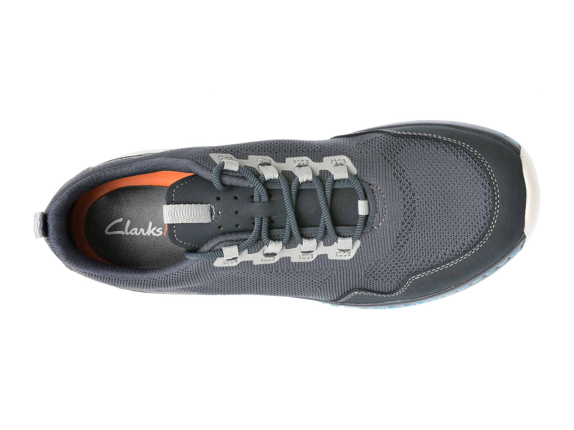 Pantofi CLARKS bleumarin, CLARKS PRO KNIT, din material textil - imagine 6