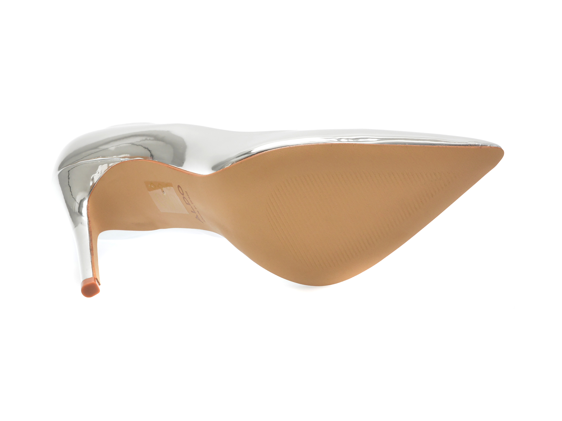 Pantofi eleganti ALDO argintii, CASSEDYNA040, din piele ecologica lacuita - imagine 7