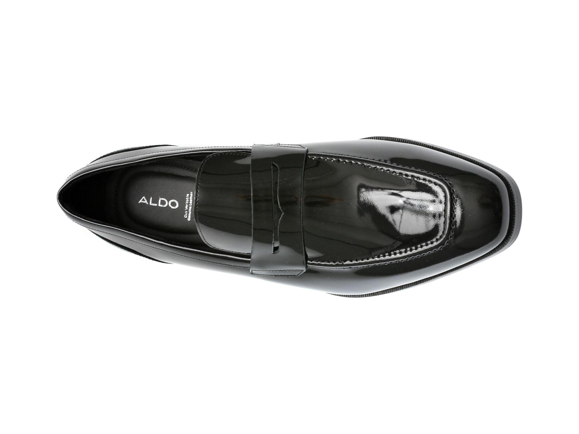Pantofi eleganti ALDO negri, AALTO001, din piele naturala lacuita - imagine 6