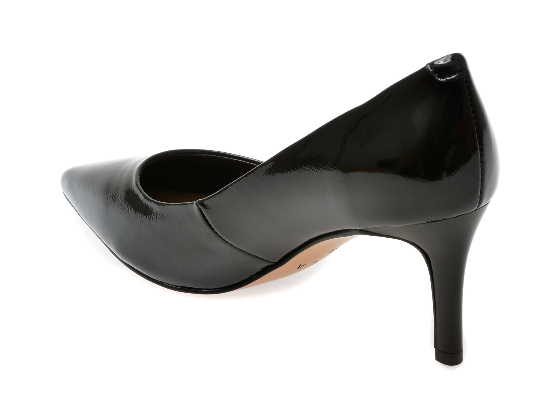Pantofi eleganti EPICA negri, 4009, din piele naturala lacuita - imagine 5