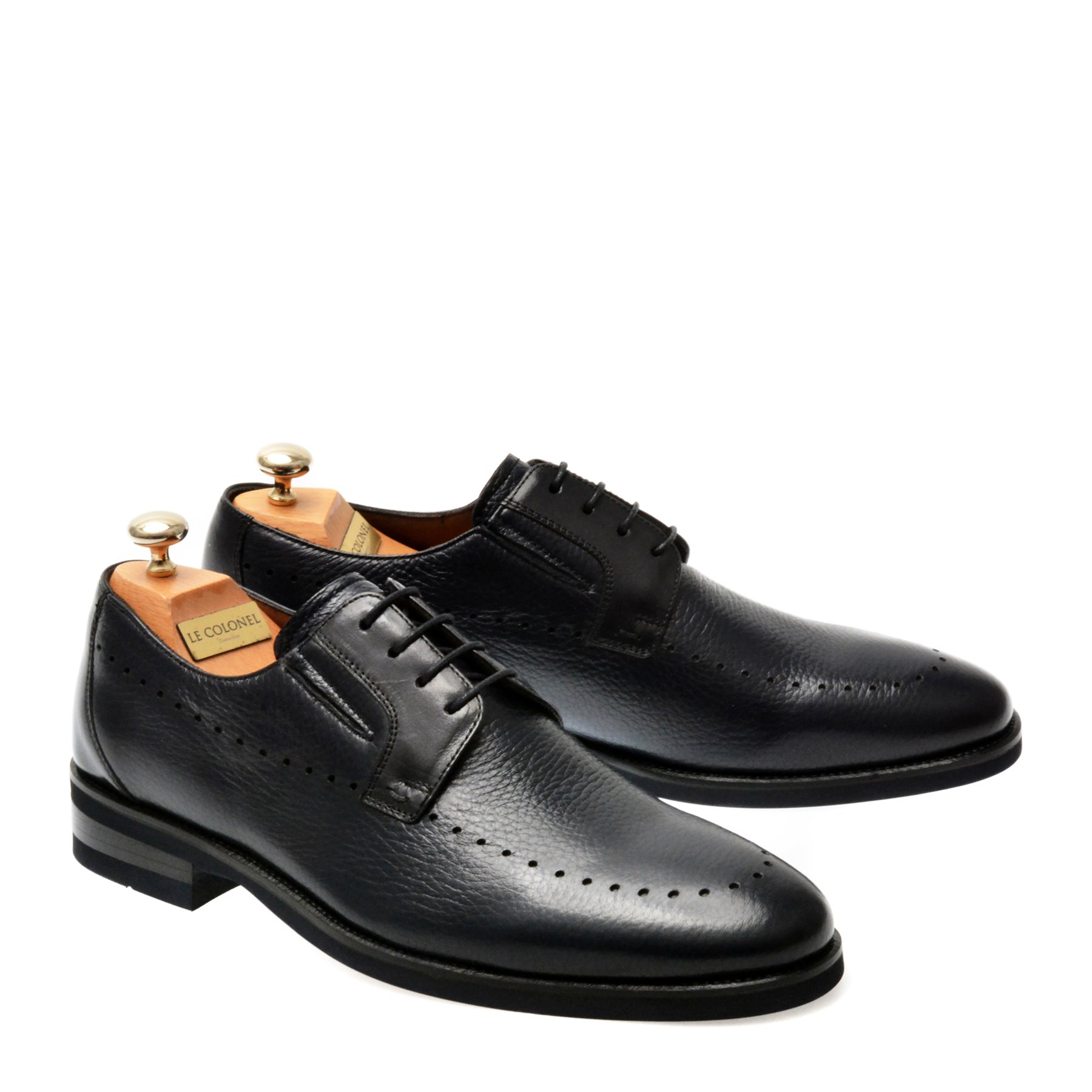 Pantofi eleganti LE COLONEL bleumarin, 4221341, din piele naturala - imagine 4