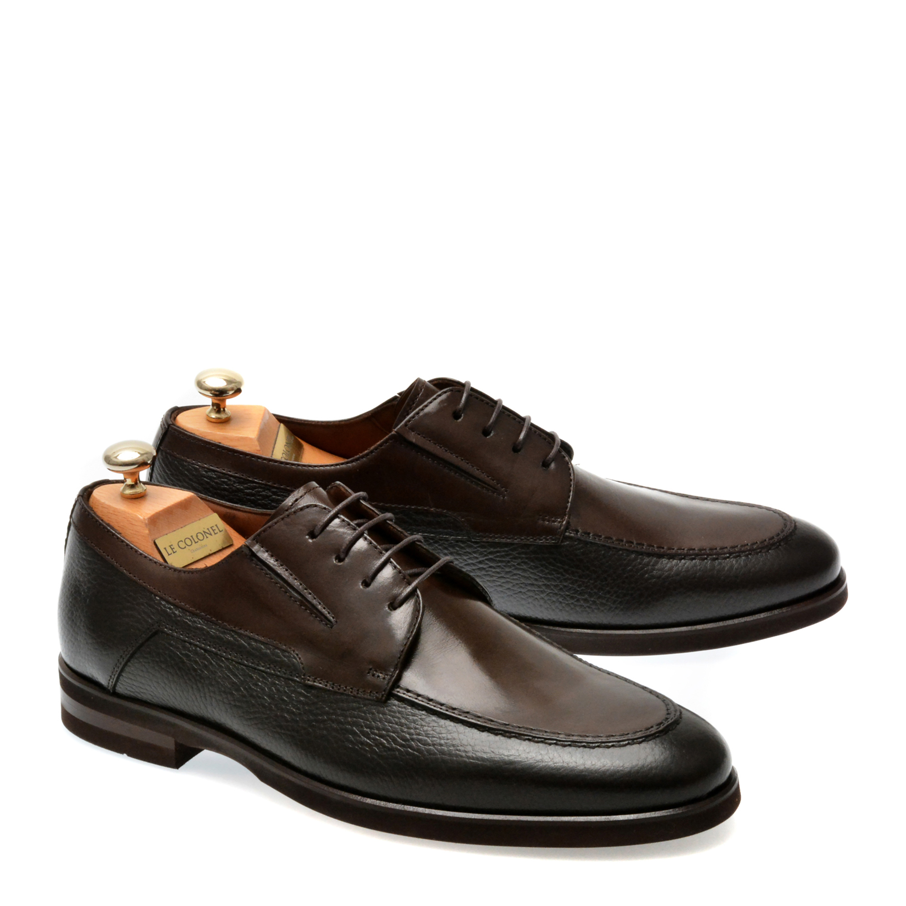 Pantofi eleganti LE COLONEL maro, 605451, din piele naturala - imagine 4