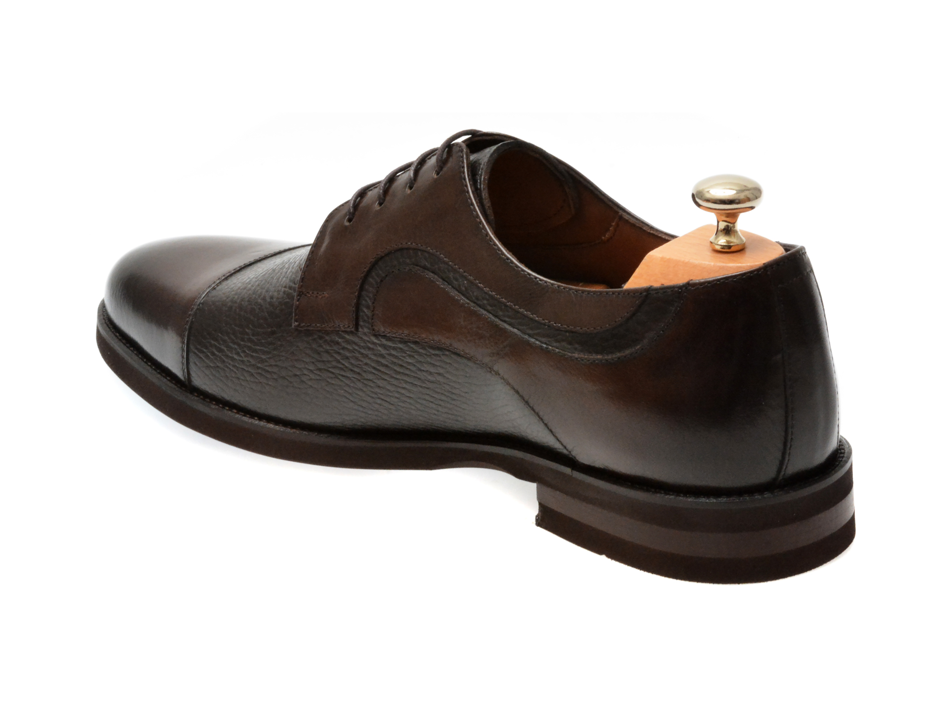 Pantofi eleganti LE COLONEL maro, 638601, din piele naturala - imagine 5