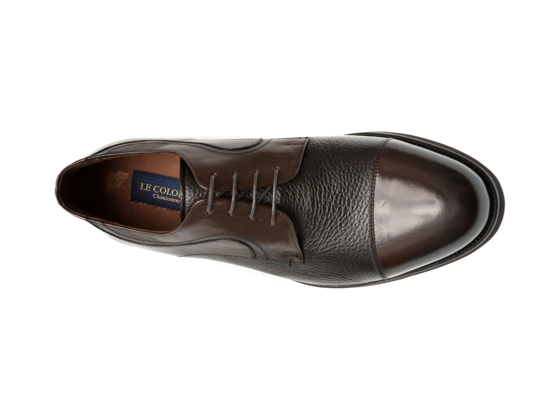 Pantofi eleganti LE COLONEL maro, 638601, din piele naturala - imagine 6